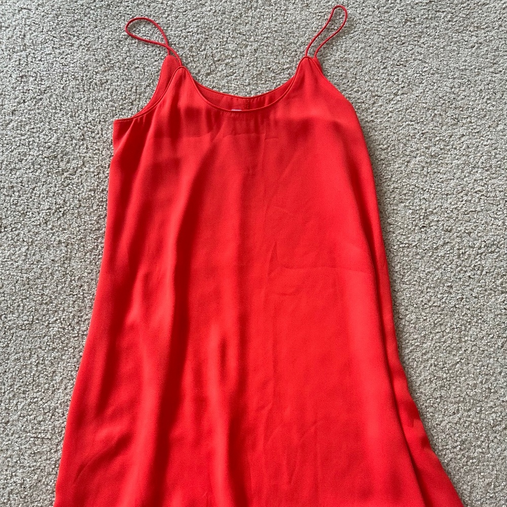 Francesca's Ayla Red Slip Mini Dress